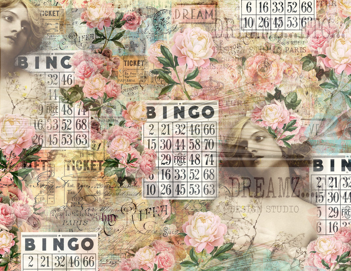 Collaged Rose - Digital Journal Kit - Bundle Pack