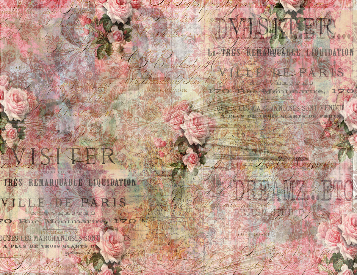 Collaged Rose - Digital Journal Kit - Bundle Pack