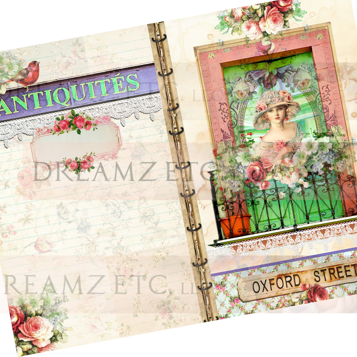 Cottage Rose Digital Paper Collection - 10 Papers/Designs