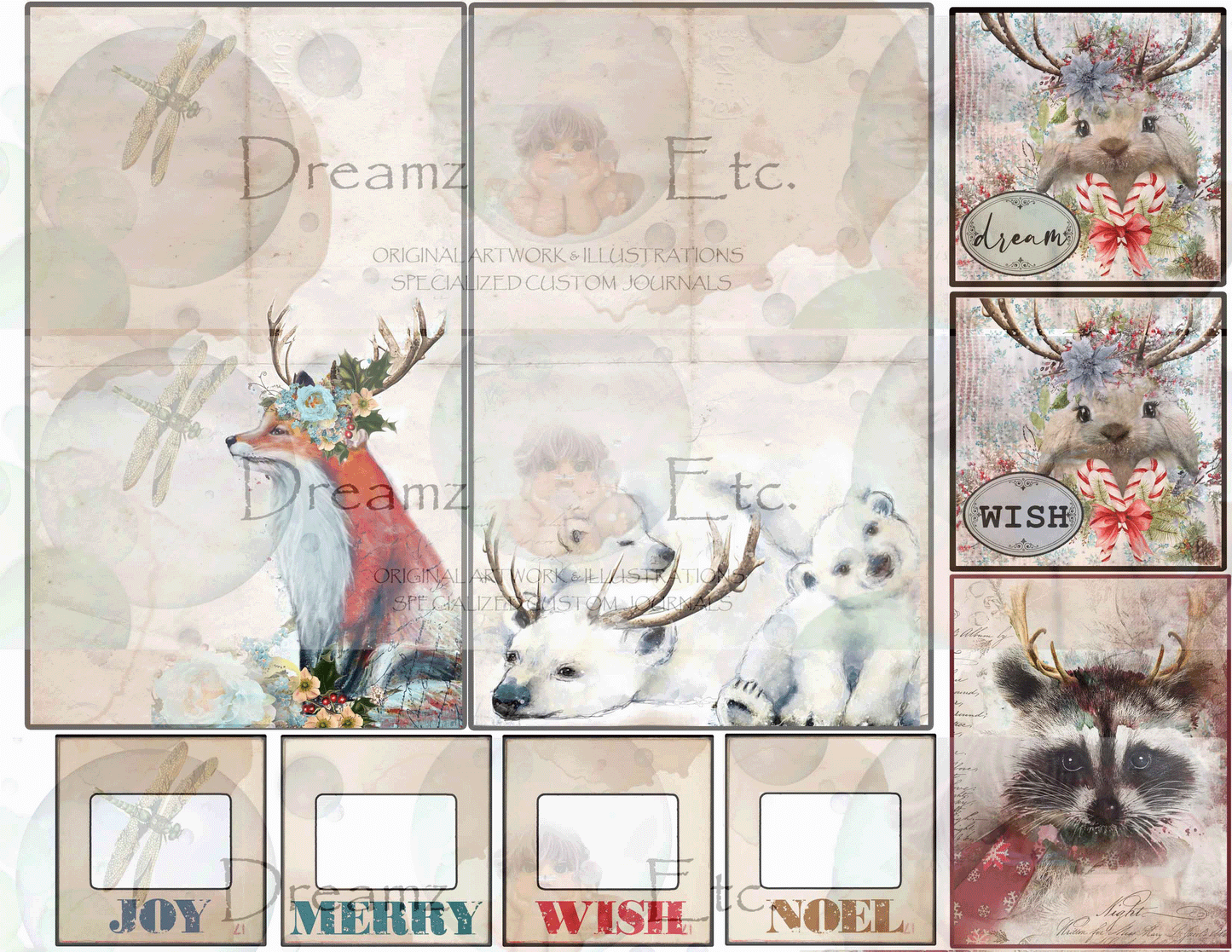 Cozy Critters - DIGITAL Journal Kit - Bundle Pack