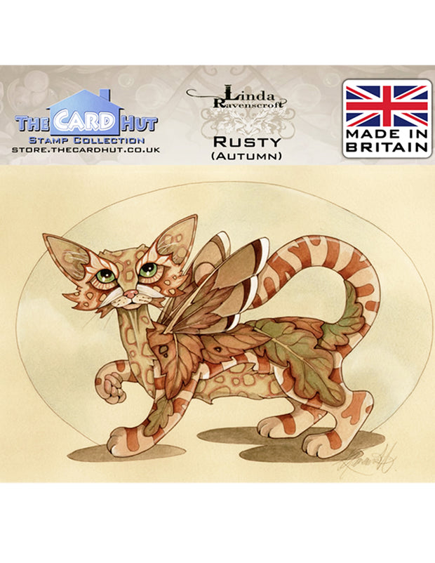 NEW! Crazy Cats -Rusty (Autumn) - Linda Ravenscroft - Card Hut
