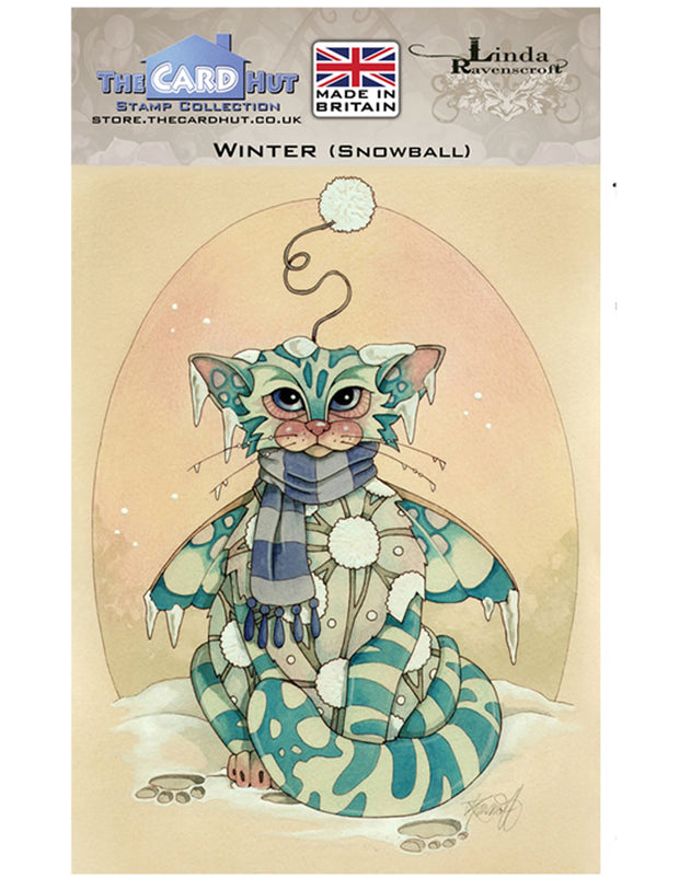 NEW! Crazy Cats -Winter Snowball - Linda Ravenscroft - Card Hut