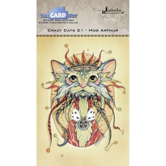 Crazy Cats - Mog Arthur- The Card Hut Clear Stamps 6"X4" By Linda Ravenscroft