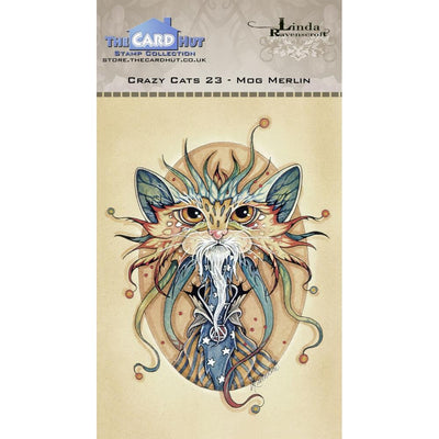 Crazy Cats - Mog Merlin - The Card Hut Clear Stamps 6"X4" By Linda Ravenscroft