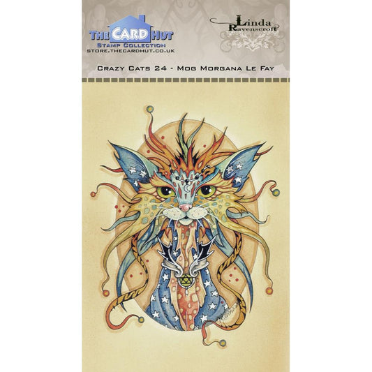 Crazy Cats - Mog Morgana - The Card Hut Clear Stamps 6"X4" By Linda Ravenscroft