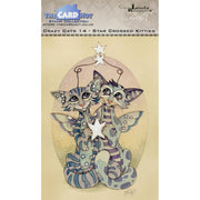 Crazy Cats - Starcrossed Kitties - The Card Hut Clear Stamps 6"X4" By Linda Ravenscroft