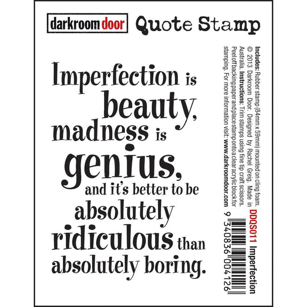 Darkroom Door Cling Stamps - NEW! - Imperfection