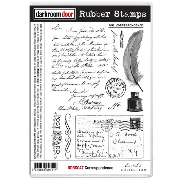 Darkroom Door Cling Stamps - NEW! - Correspondence