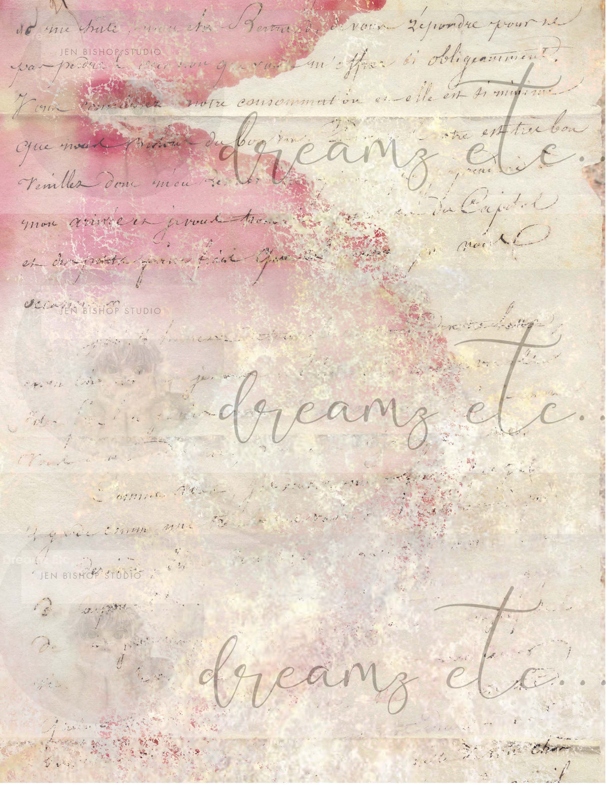 Vintage Stained Papers & Receipts (Bundle) - Digital