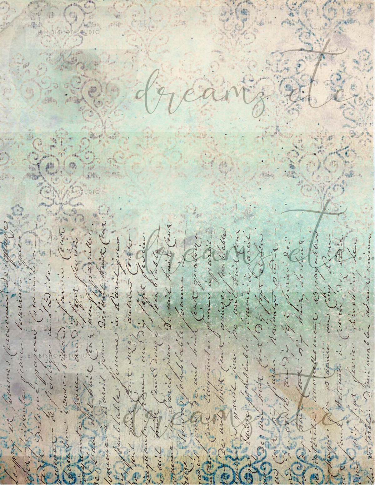 Vintage Stained Papers & Receipts (Bundle) - Digital