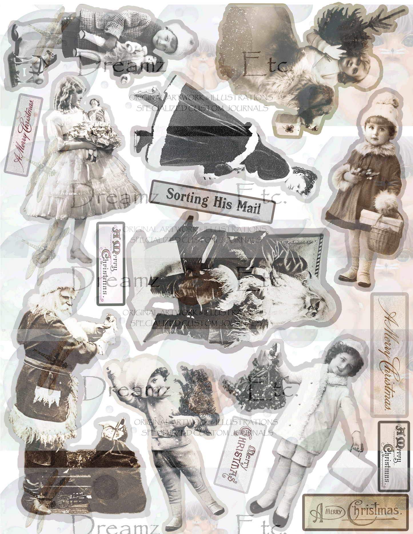 Eclectic Christmas - Digital Journal Kit - Bundle Pack