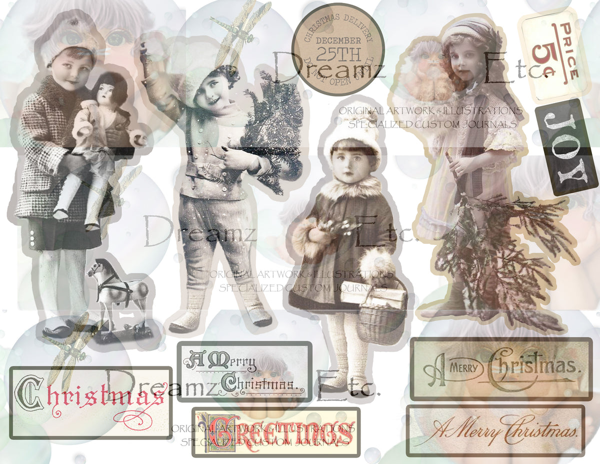 Eclectic Christmas - Digital Journal Kit - Bundle Pack