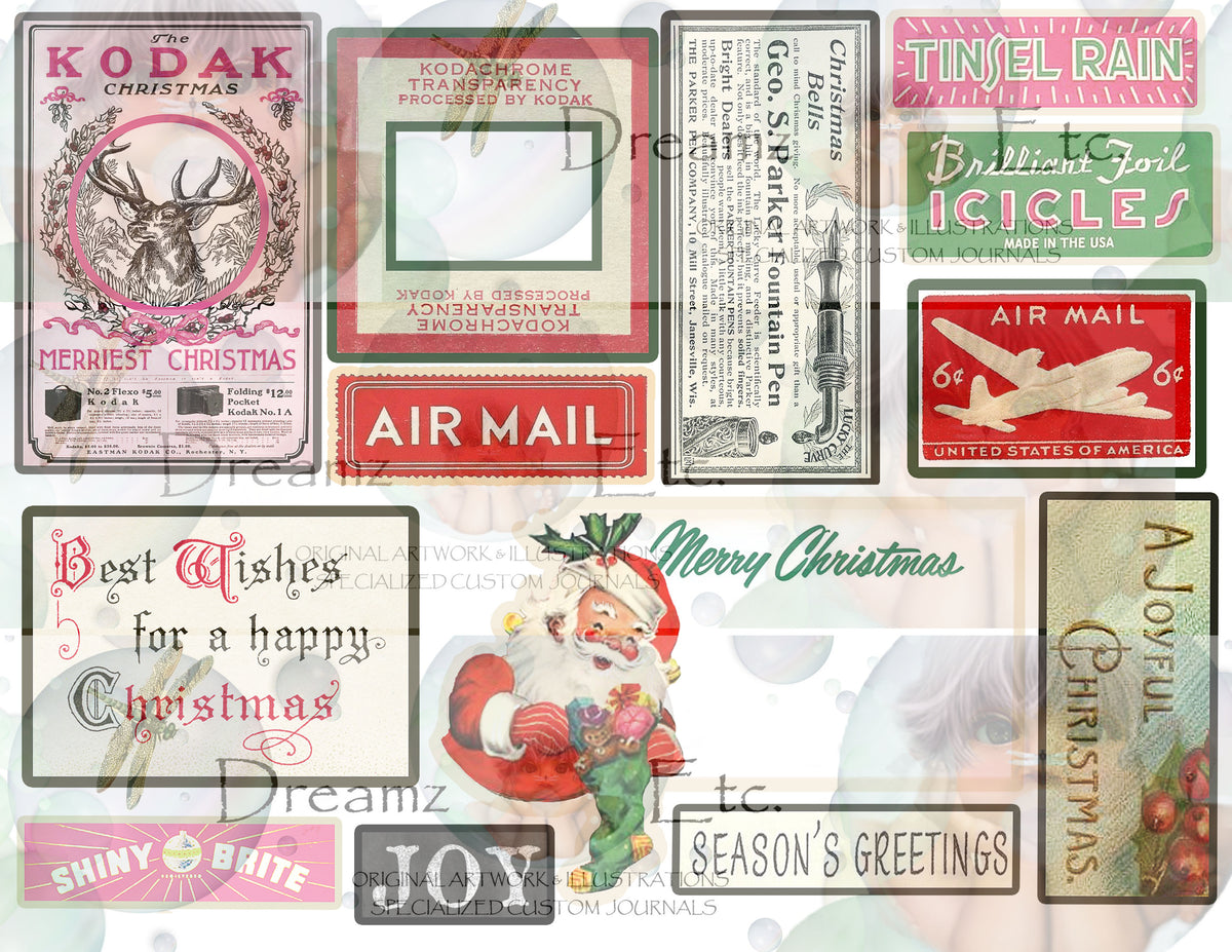 Eclectic Christmas - Digital Journal Kit - EZ CUTZ - MAIN