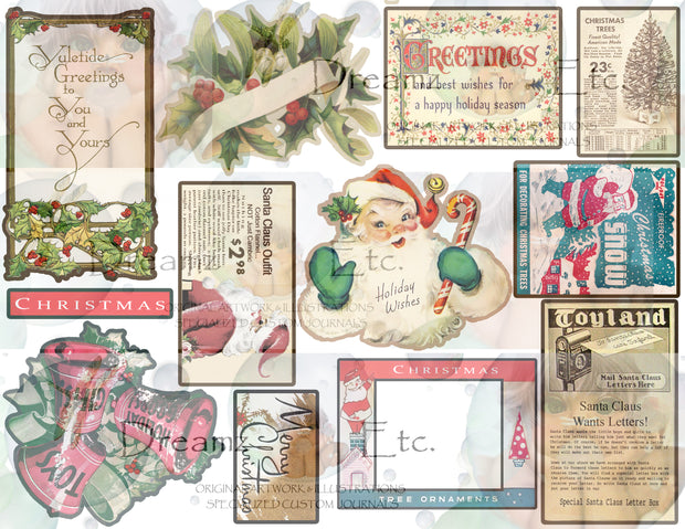 Eclectic Christmas - Digital Journal Kit - EZ CUTZ - MAIN