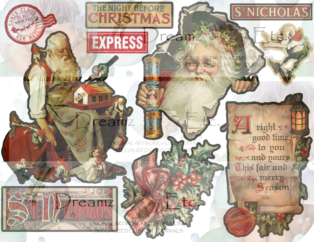 Eclectic Christmas - Digital Journal Kit - Bundle Pack