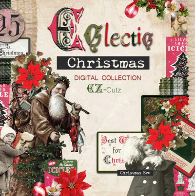 Eclectic Christmas - Digital Journal Kit - EZ CUTZ - MAIN