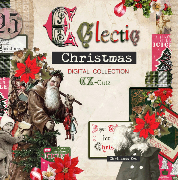 Eclectic Christmas - Digital Journal Kit - Bundle Pack