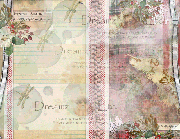 Eclectic Christmas - Digital Journal Kit - Lined Papers