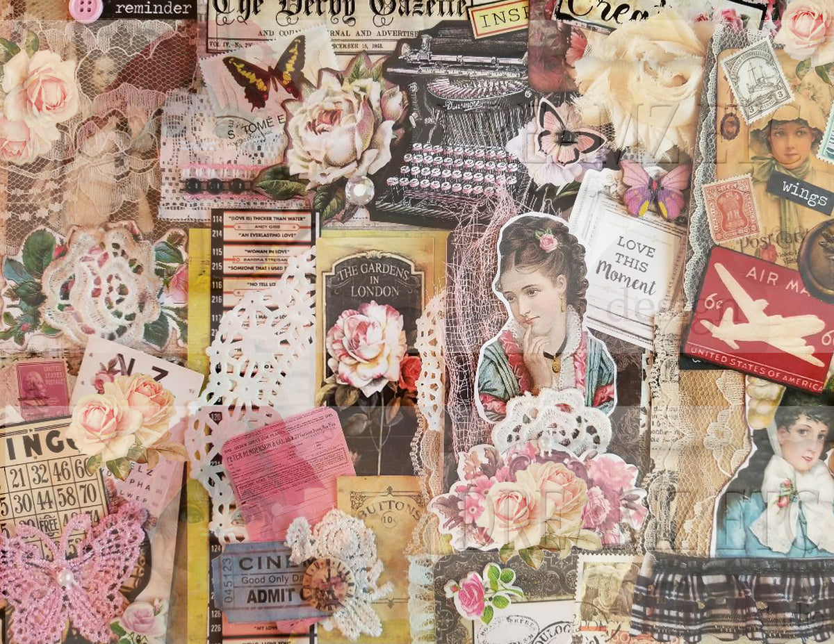 Embellished Collage - Digital Journal Kit - Bundle Pack