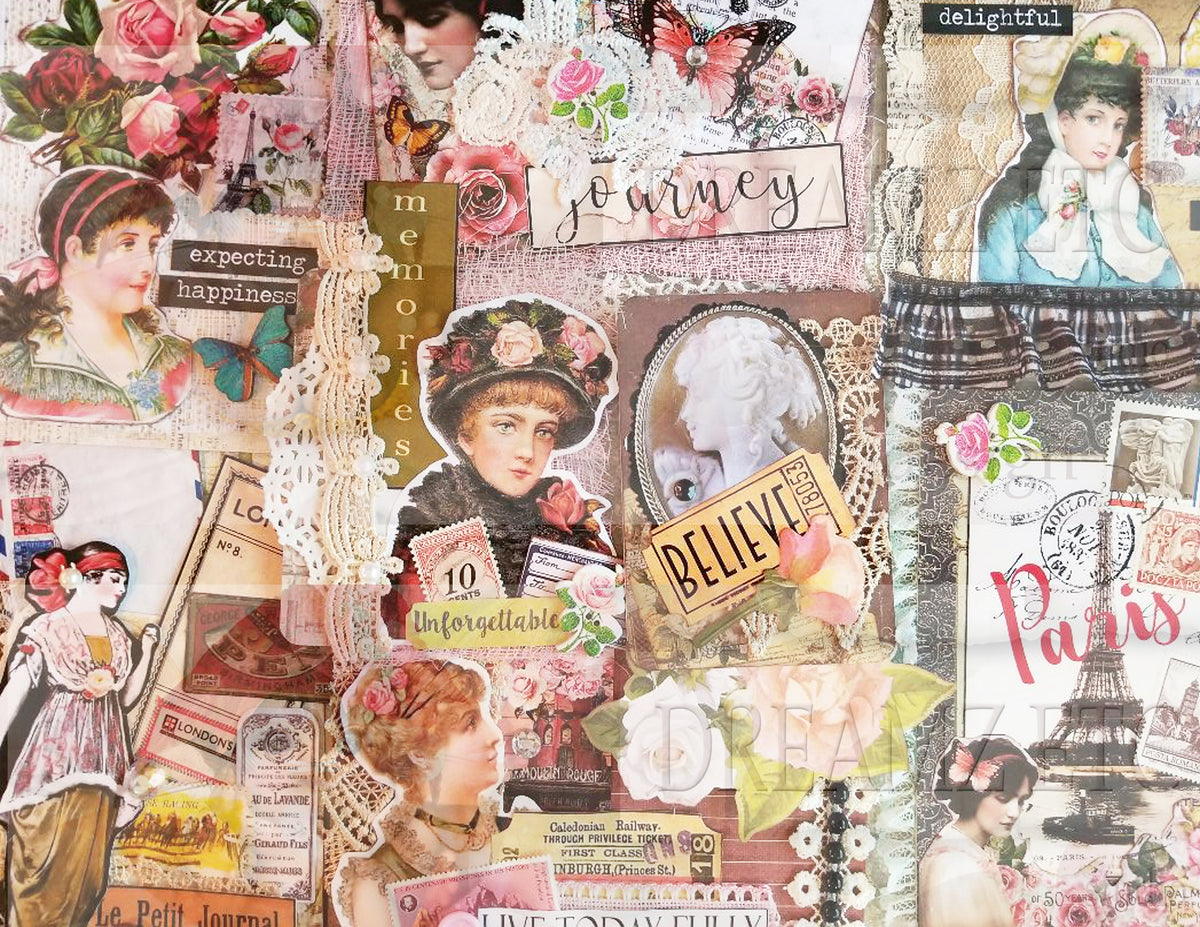 Embellished Collage - Digital Journal Kit - Bundle Pack