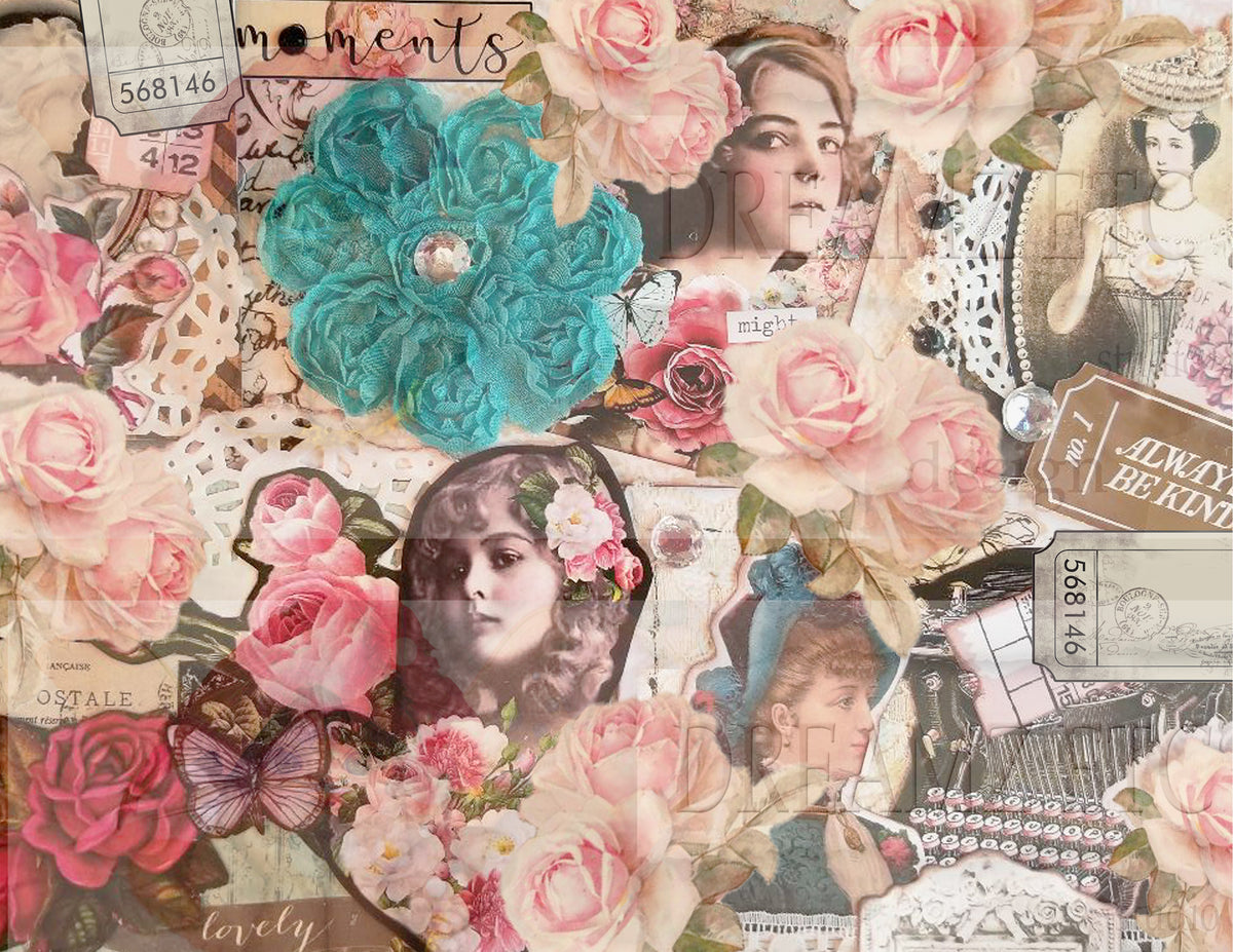 Embellished Collage - Digital Journal Kit - Bundle Pack