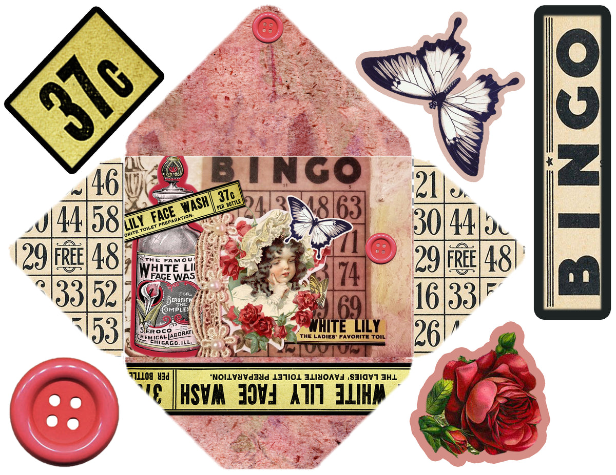 Embellished Collage - Digital Journal Kit - Bundle Pack