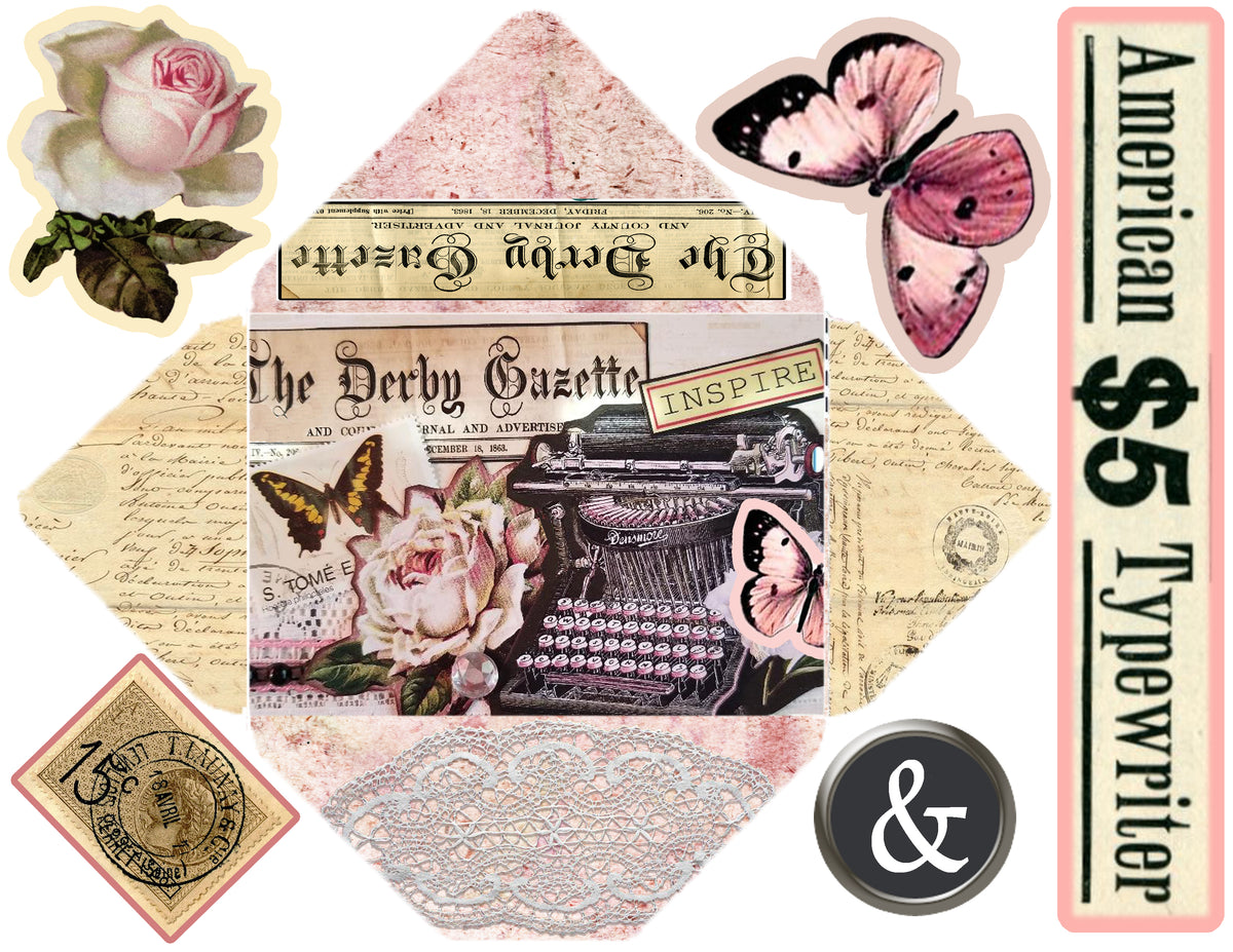 Embellished Collage - Digital Journal Kit - Bundle Pack