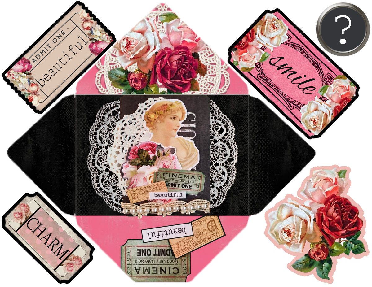 Embellished Collage - Digital Journal Kit - Bundle Pack