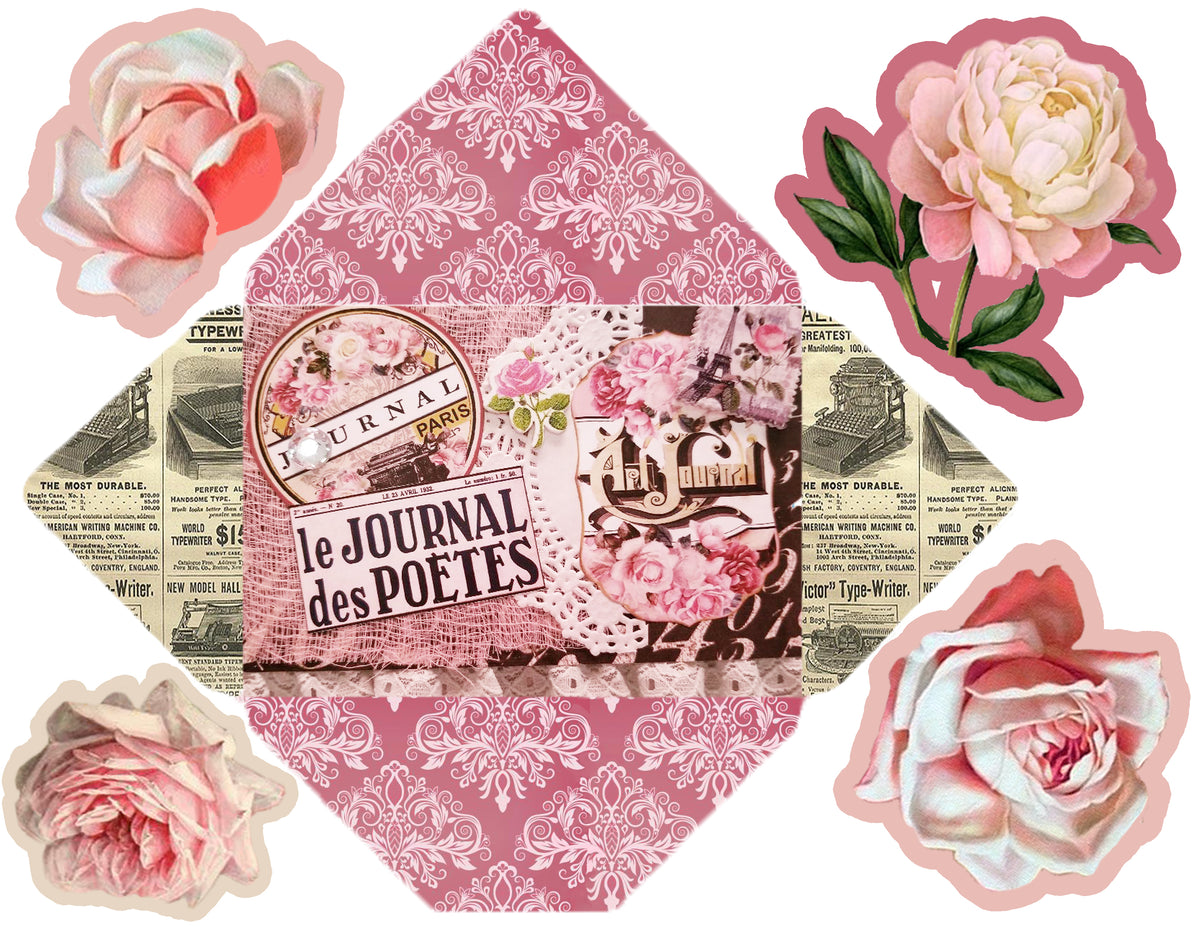 Embellished Collage - Digital Journal Kit - Bundle Pack