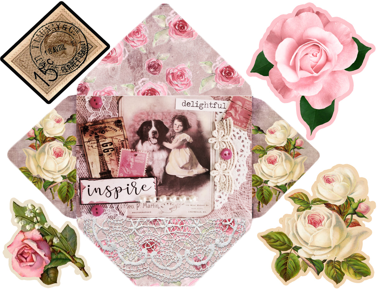 Embellished Collage - Digital Journal Kit - Bundle Pack