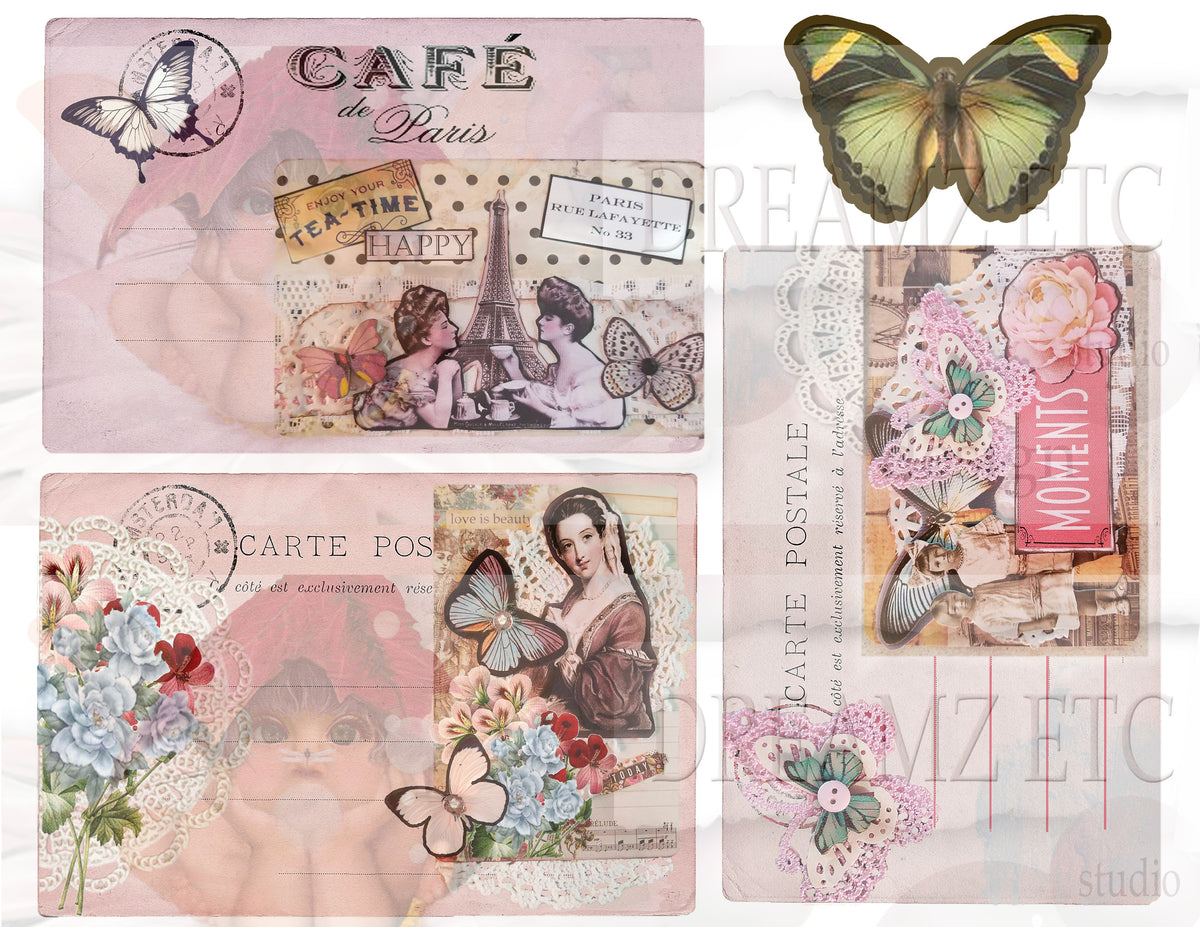 Embellished Collage - Digital Journal Kit - Bundle Pack