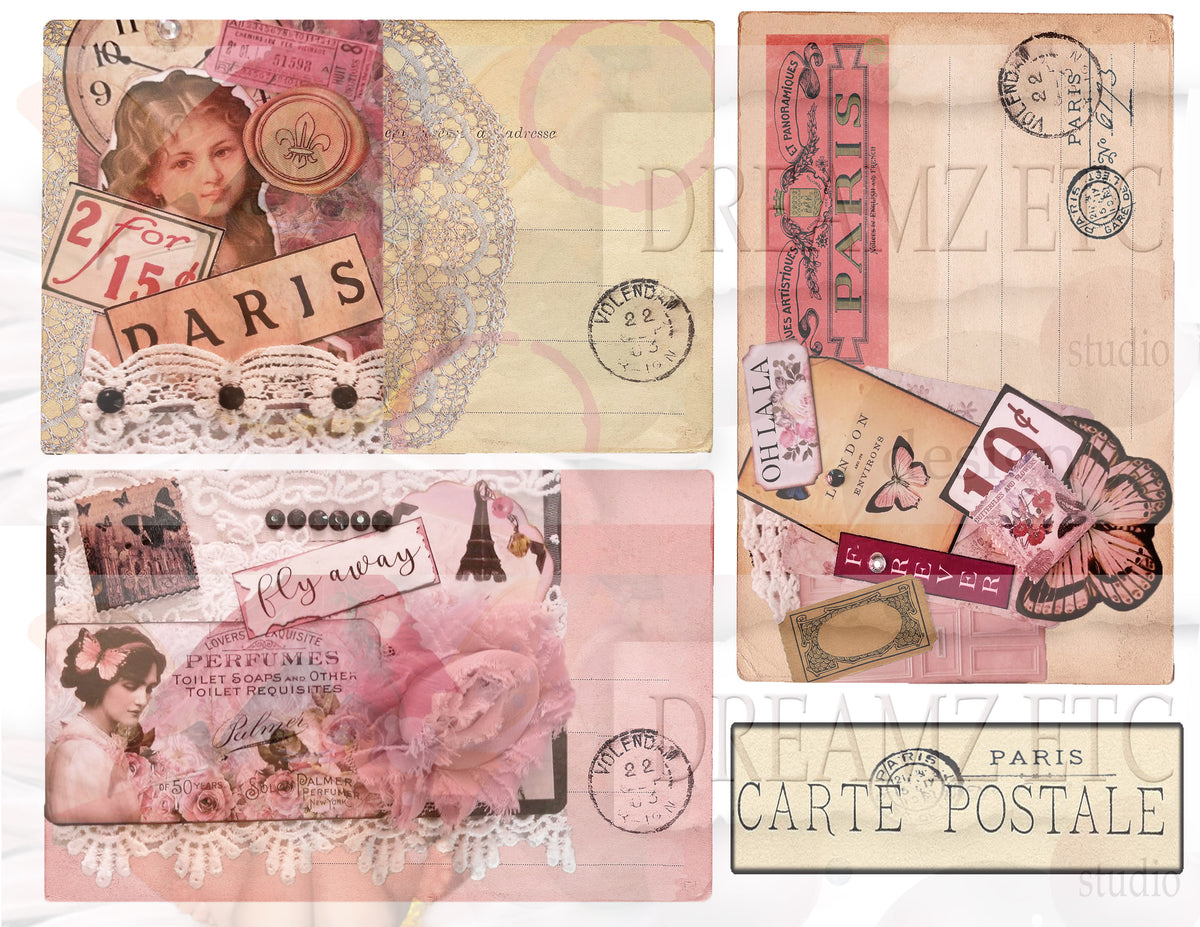 Embellished Collage - Digital Journal Kit - Bundle Pack