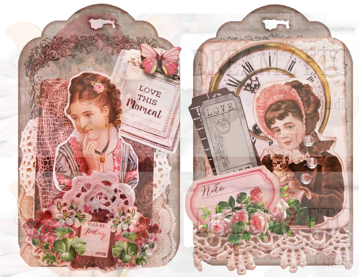 Embellished Collage - Digital Journal Kit - Bundle Pack