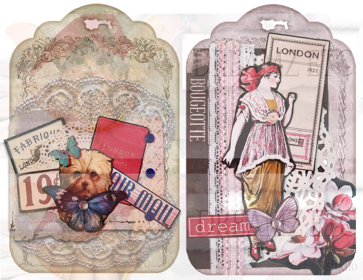 Embellished Collage - Digital Journal Kit - Bundle Pack