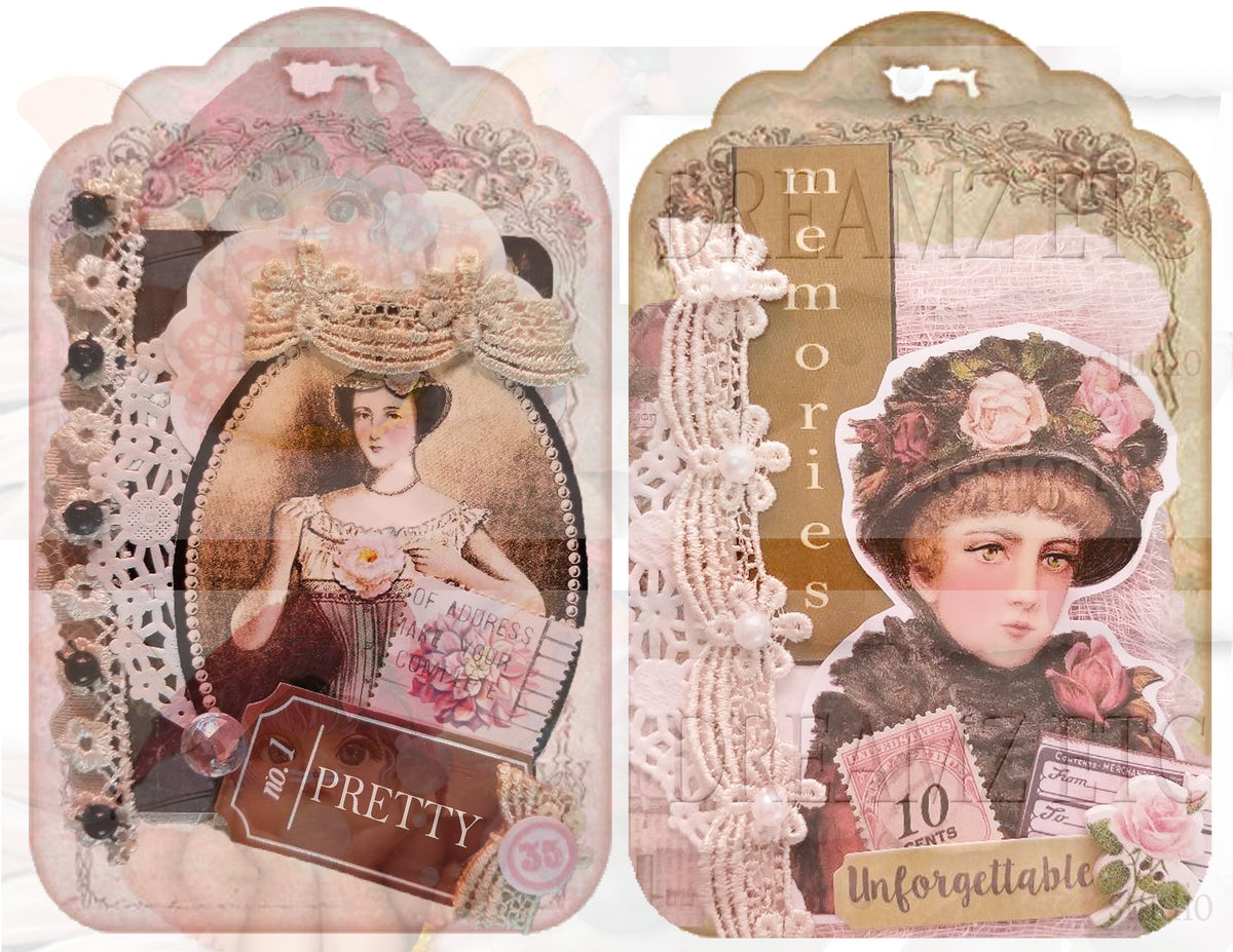 Embellished Collage - Digital Journal Kit - Bundle Pack