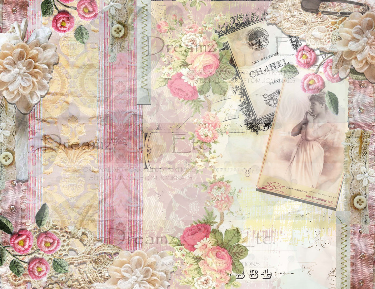 Embroidered Lace - Digital Journal Kit - Bundle Pack