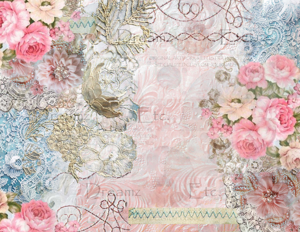 Embroidered Lace - Digital Journal Kit - Bundle Pack