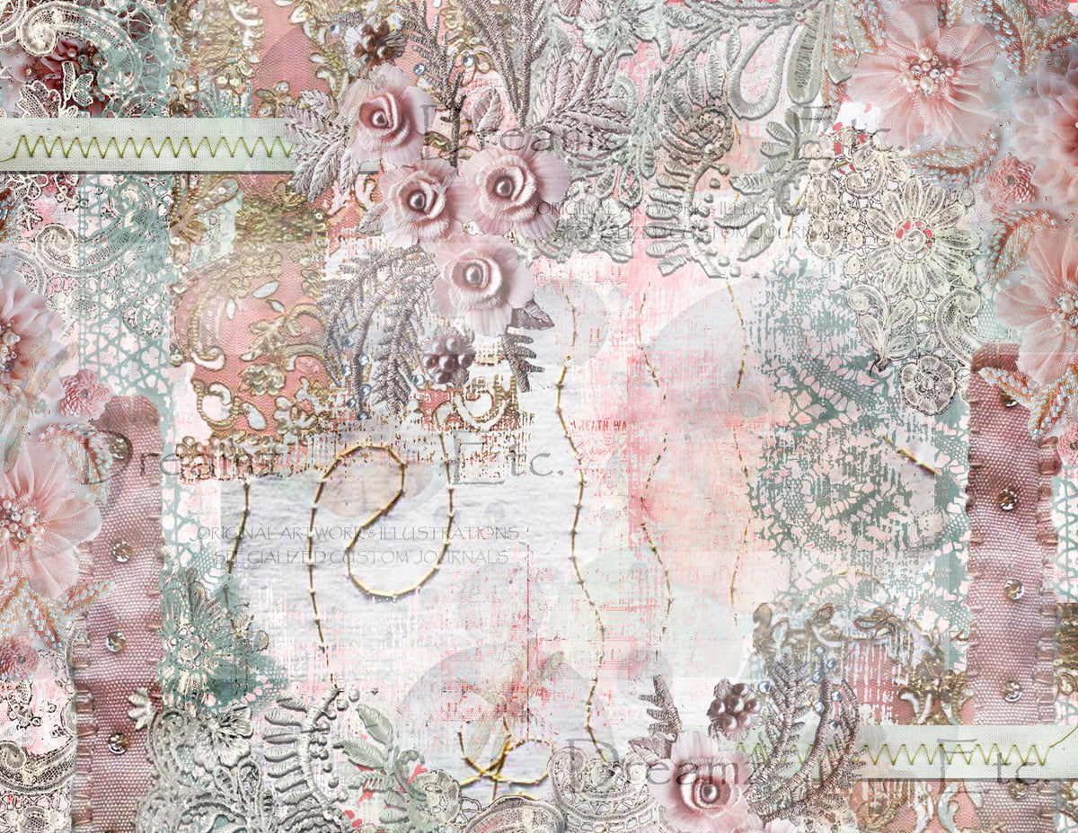 Embroidered Lace - Digital Journal Kit - Bundle Pack