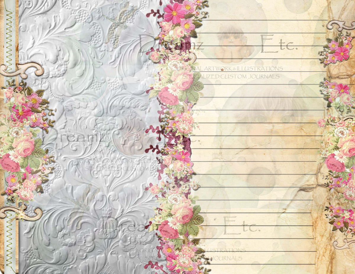 Embroidered Lace - Digital Journal Kit - Bundle Pack