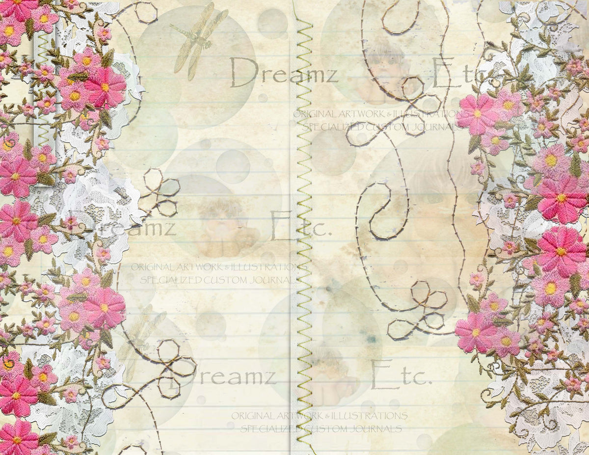 Embroidered Lace - Digital Journal Kit - Bundle Pack