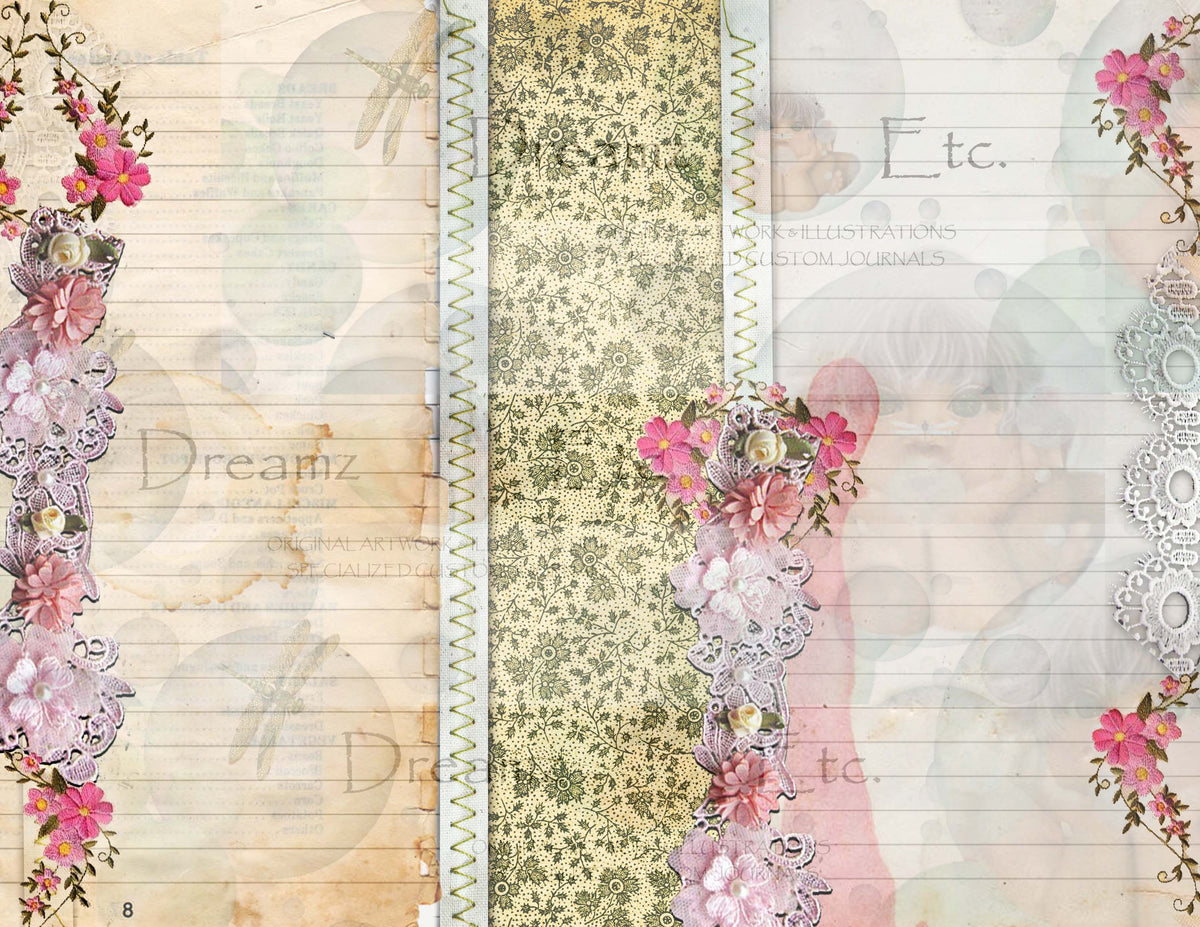 Embroidered Lace - Digital Journal Kit - Bundle Pack