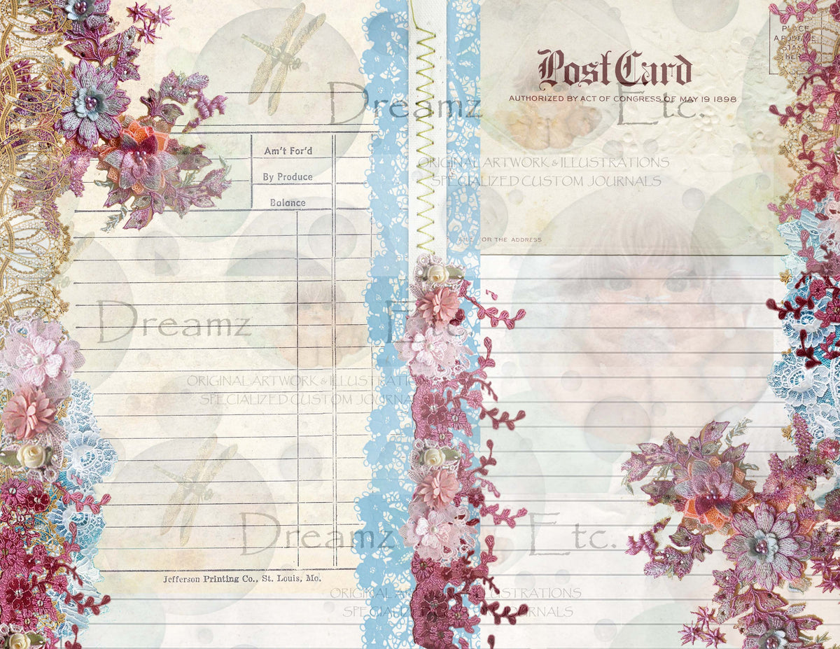 Embroidered Lace - Digital Journal Kit - Bundle Pack