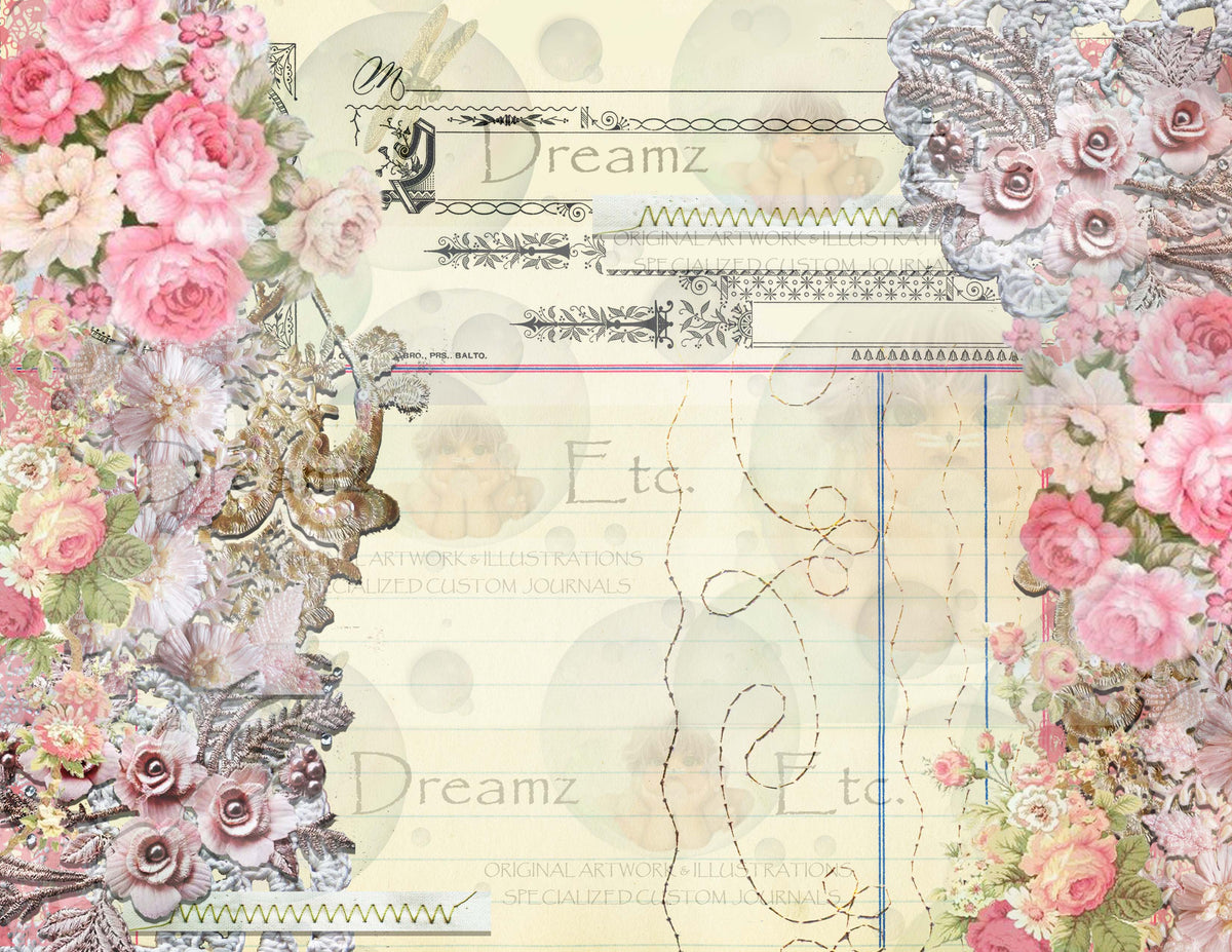 Embroidered Lace - Digital Journal Kit - Bundle Pack