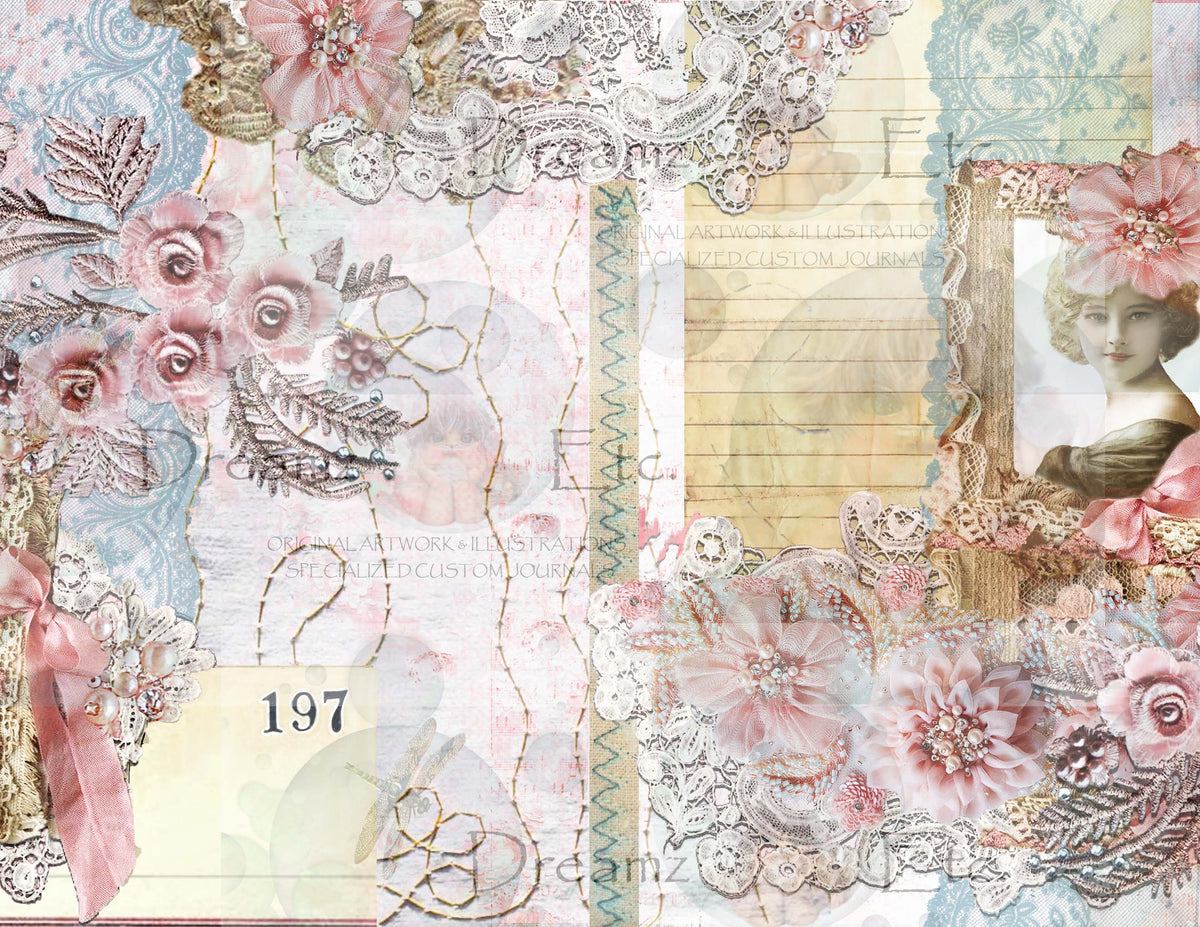 Embroidered Lace - Digital Journal Kit - Bundle Pack