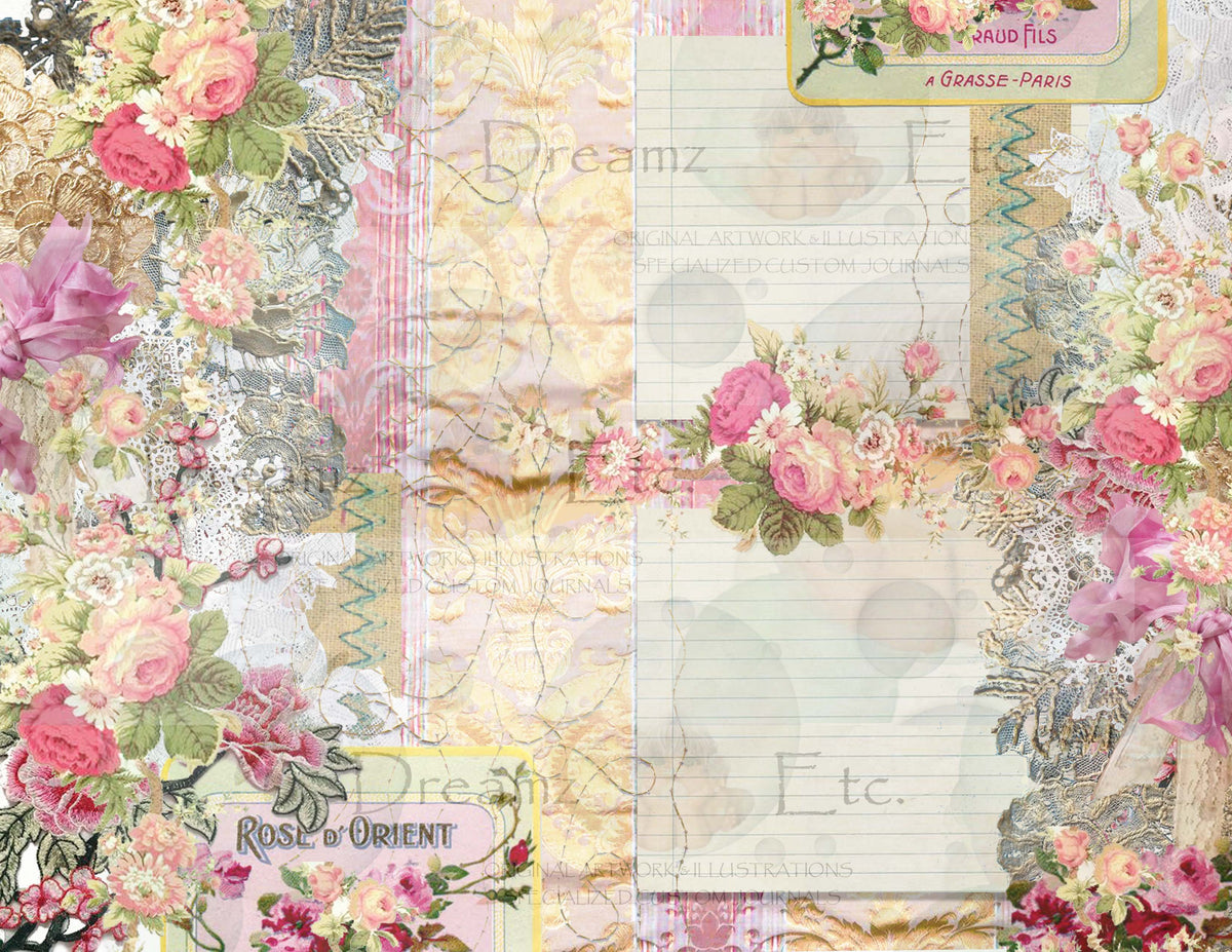 Embroidered Lace - Digital Journal Kit - Bundle Pack