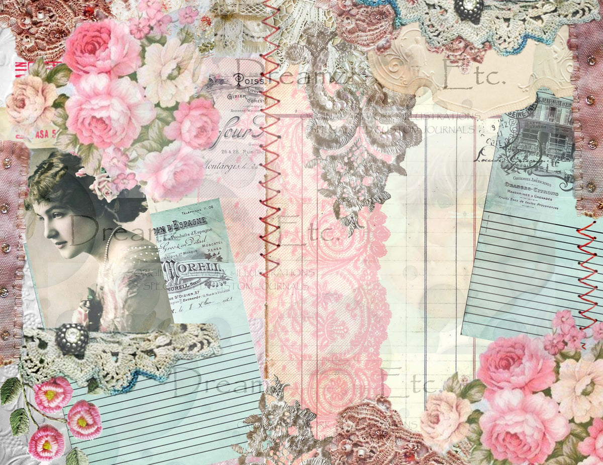 Embroidered Lace - Digital Journal Kit - Bundle Pack