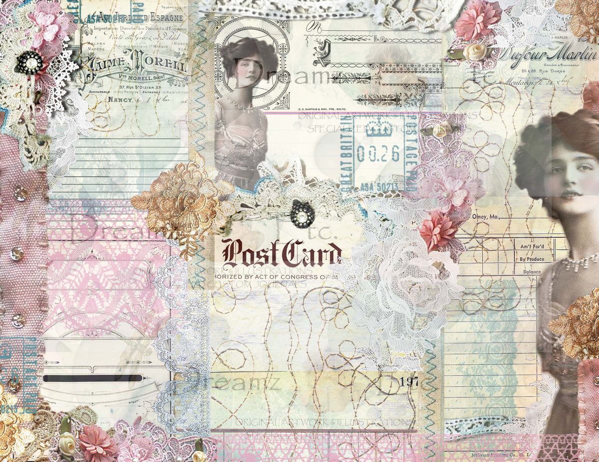 Embroidered Lace - Digital Journal Kit - Bundle Pack