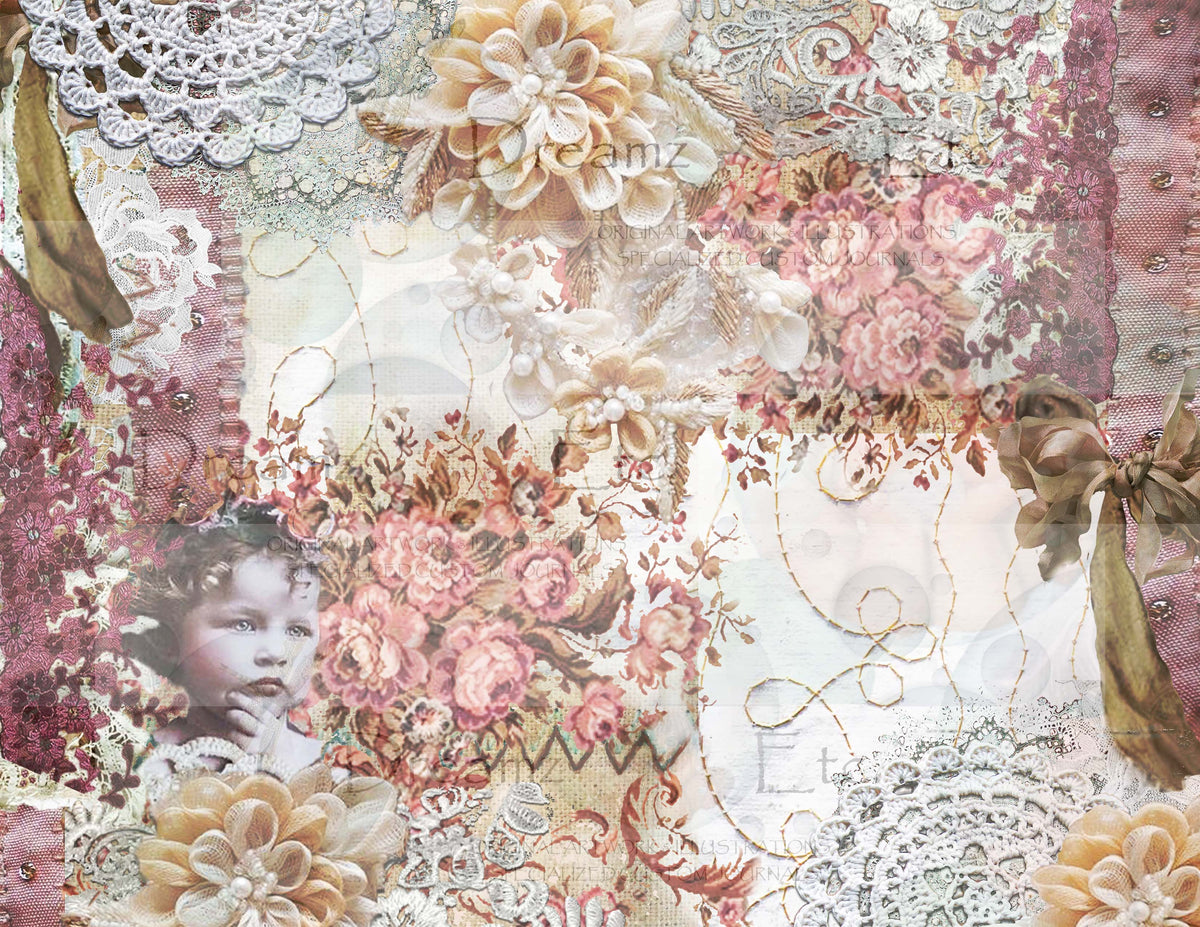 Embroidered Lace - Digital Journal Kit - Bundle Pack