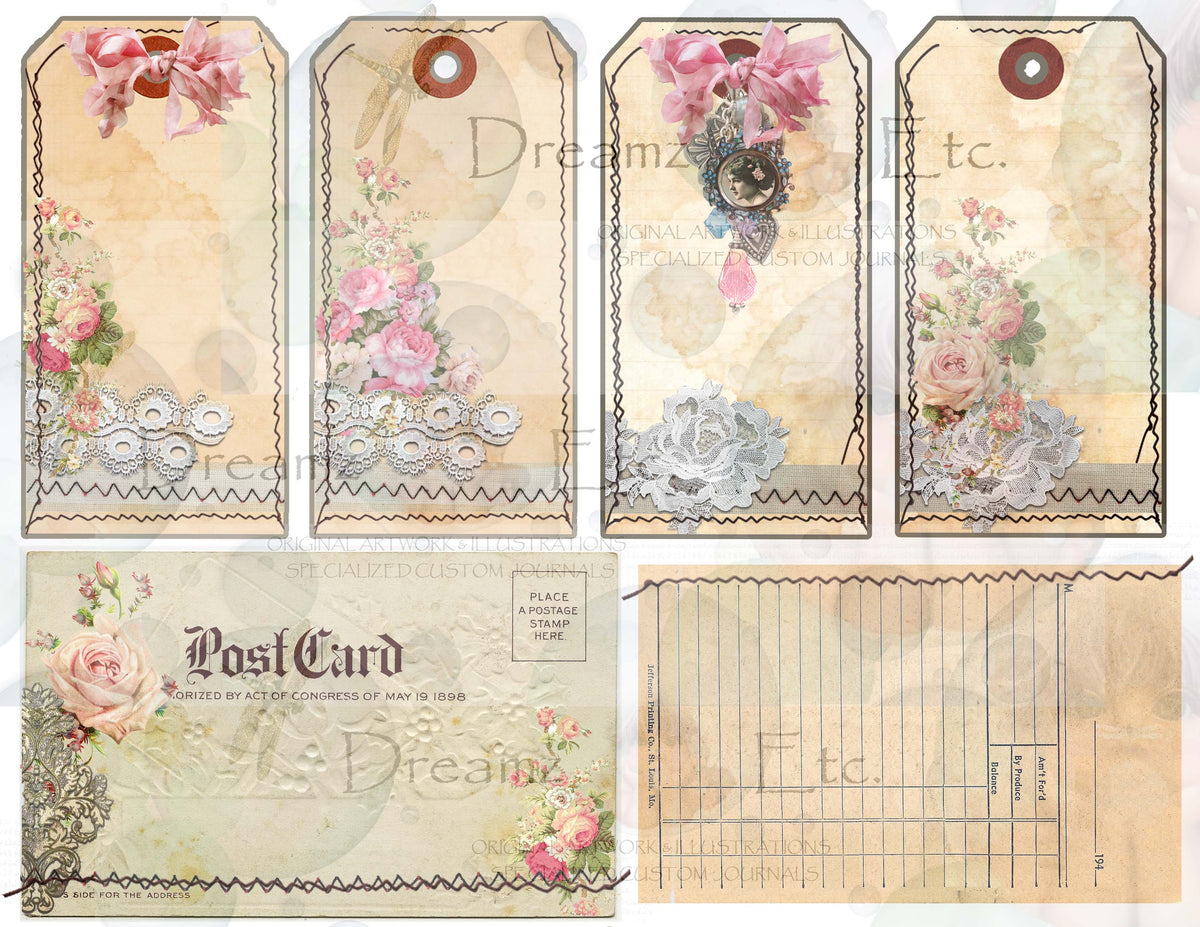 Embroidered Lace - Digital Journal Kit - Bundle Pack