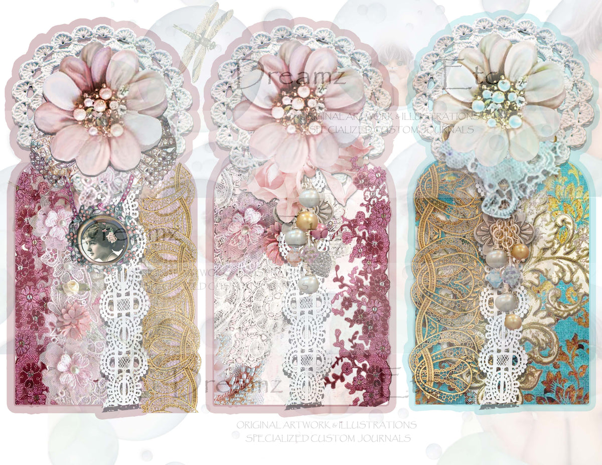 Embroidered Lace - Digital Journal Kit - Bundle Pack